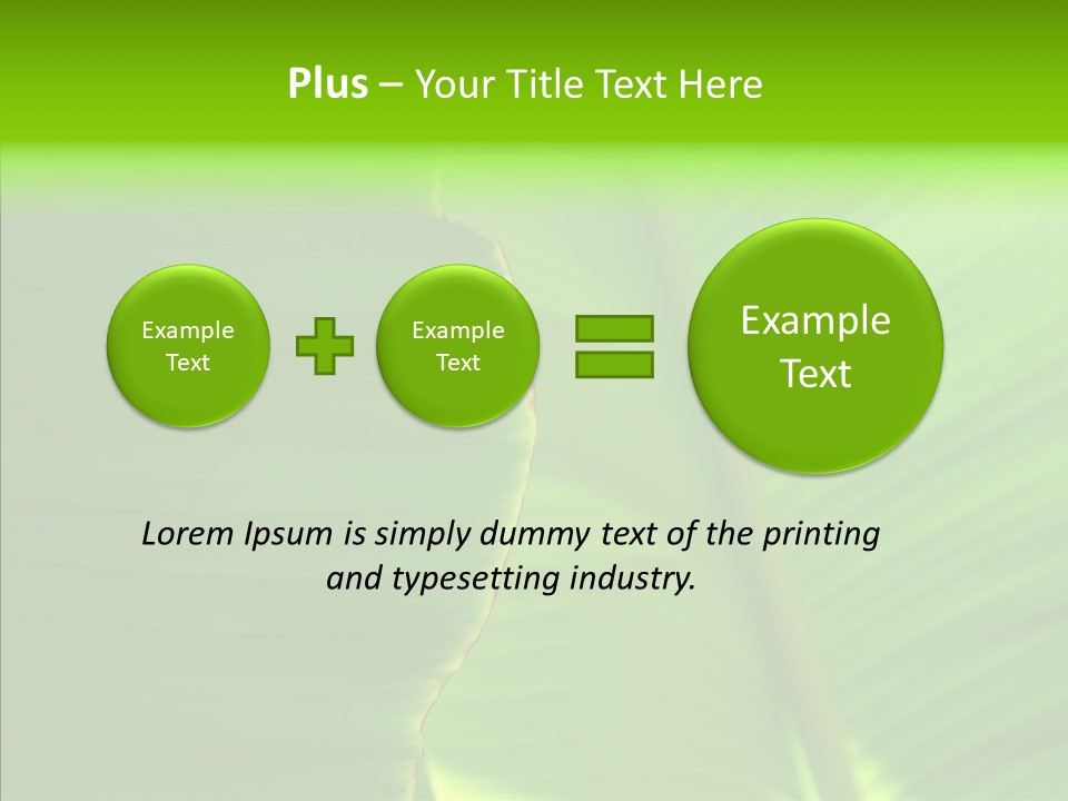 Large Leaves PowerPoint Template