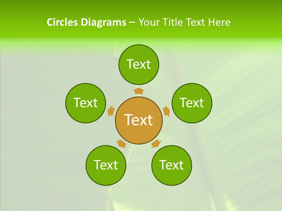 Large Leaves PowerPoint Template