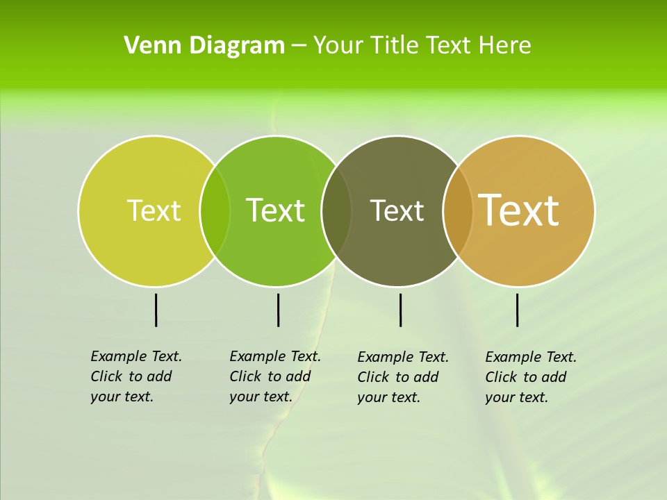 Large Leaves PowerPoint Template