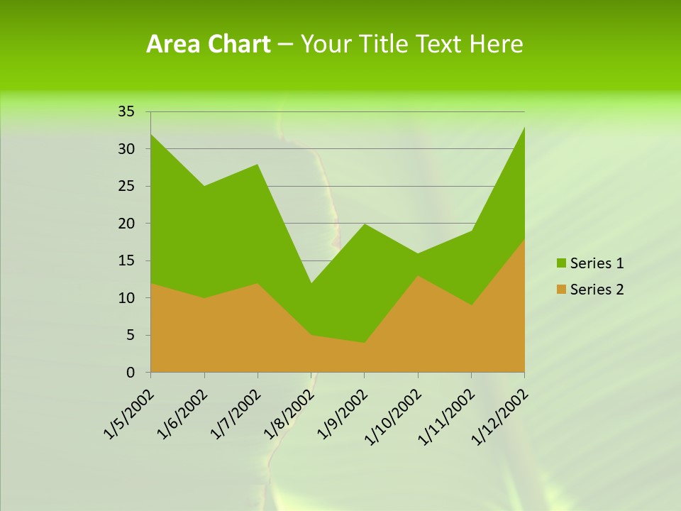 Large Leaves PowerPoint Template