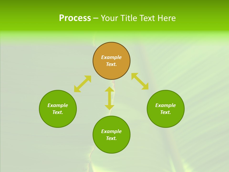 Large Leaves PowerPoint Template