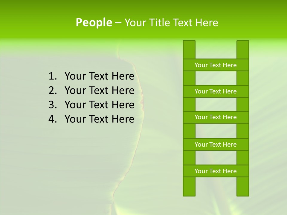 Large Leaves PowerPoint Template