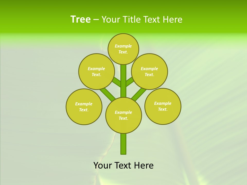 Large Leaves PowerPoint Template