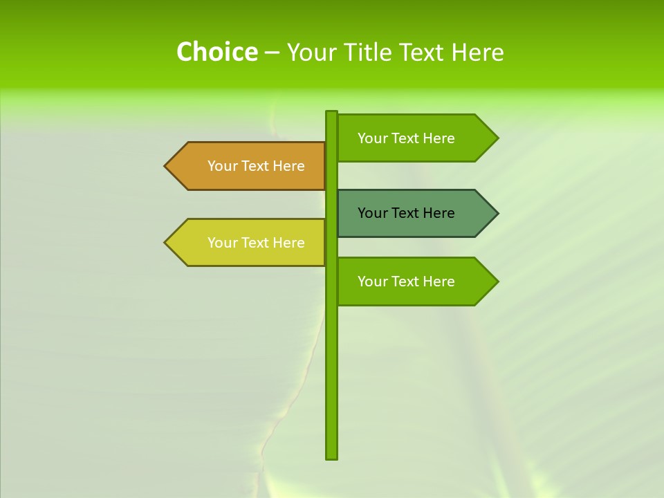 Large Leaves PowerPoint Template