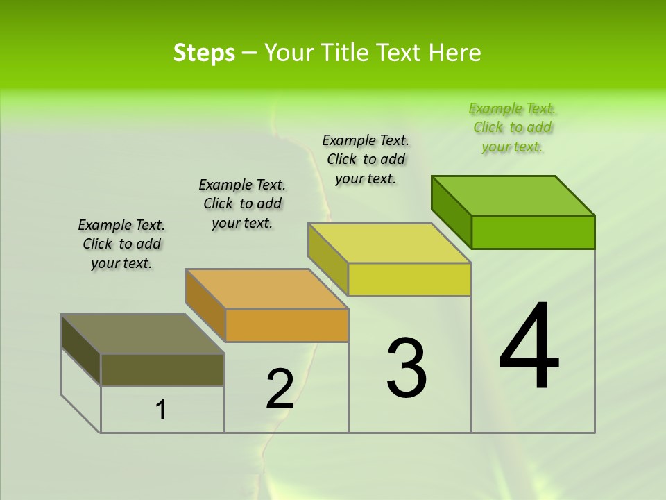 Large Leaves PowerPoint Template