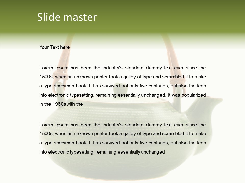 Chinese Object Service PowerPoint Template