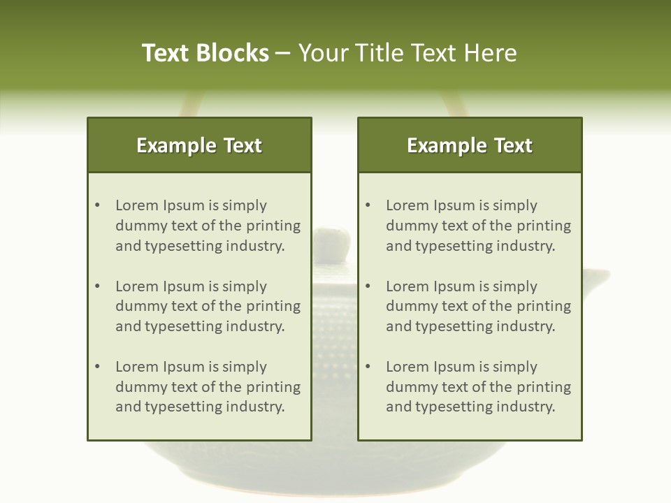 Chinese Object Service PowerPoint Template