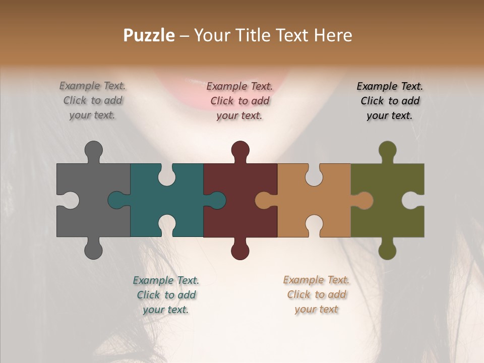 Lips Lover Mark PowerPoint Template