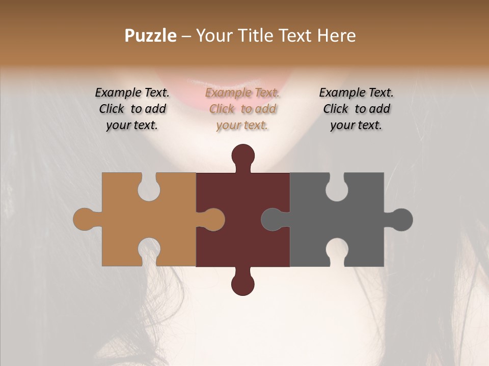 Lips Lover Mark PowerPoint Template