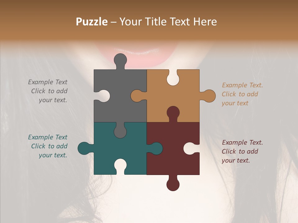 Lips Lover Mark PowerPoint Template