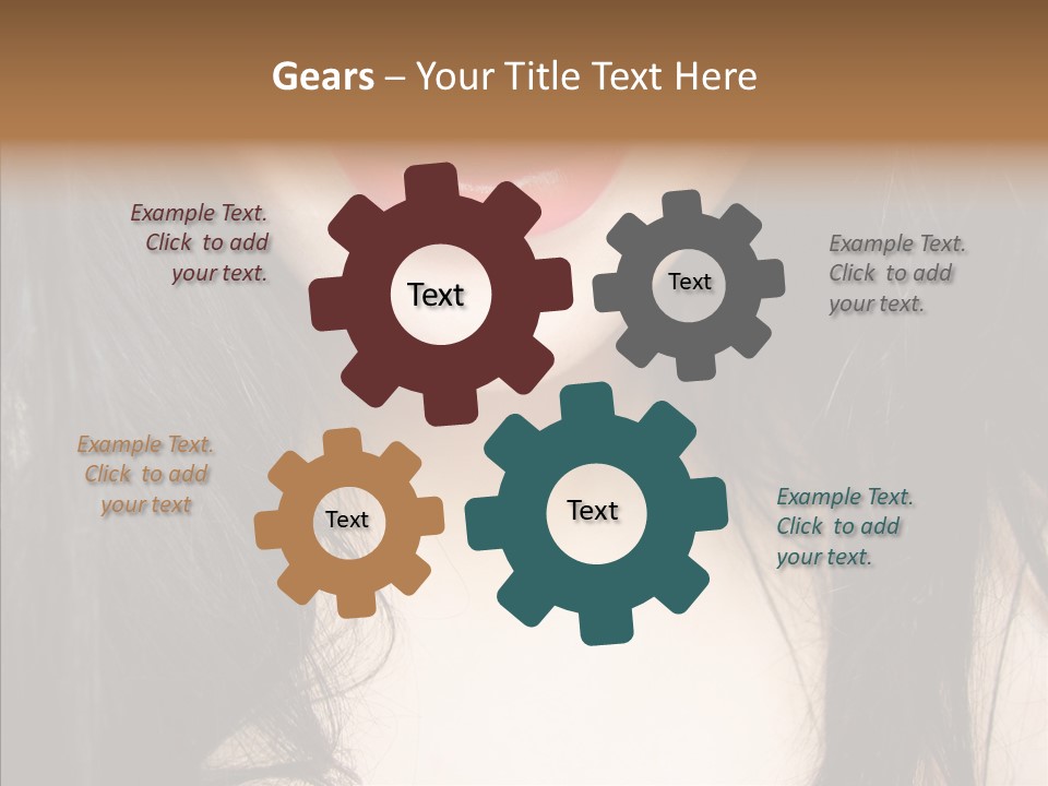 Lips Lover Mark PowerPoint Template