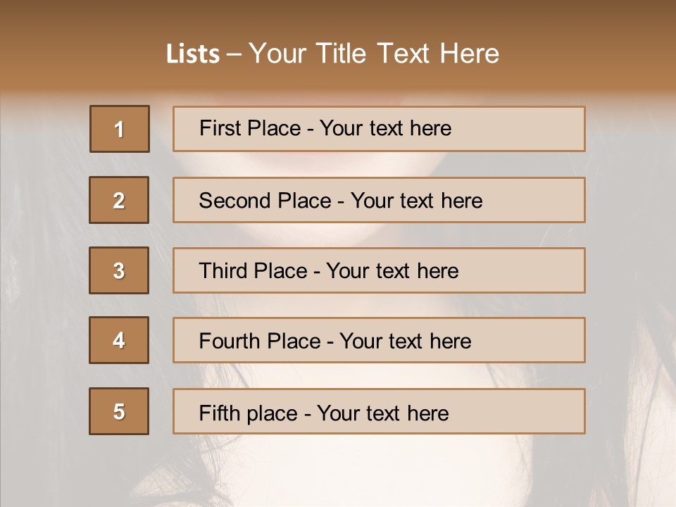 Lips Lover Mark PowerPoint Template