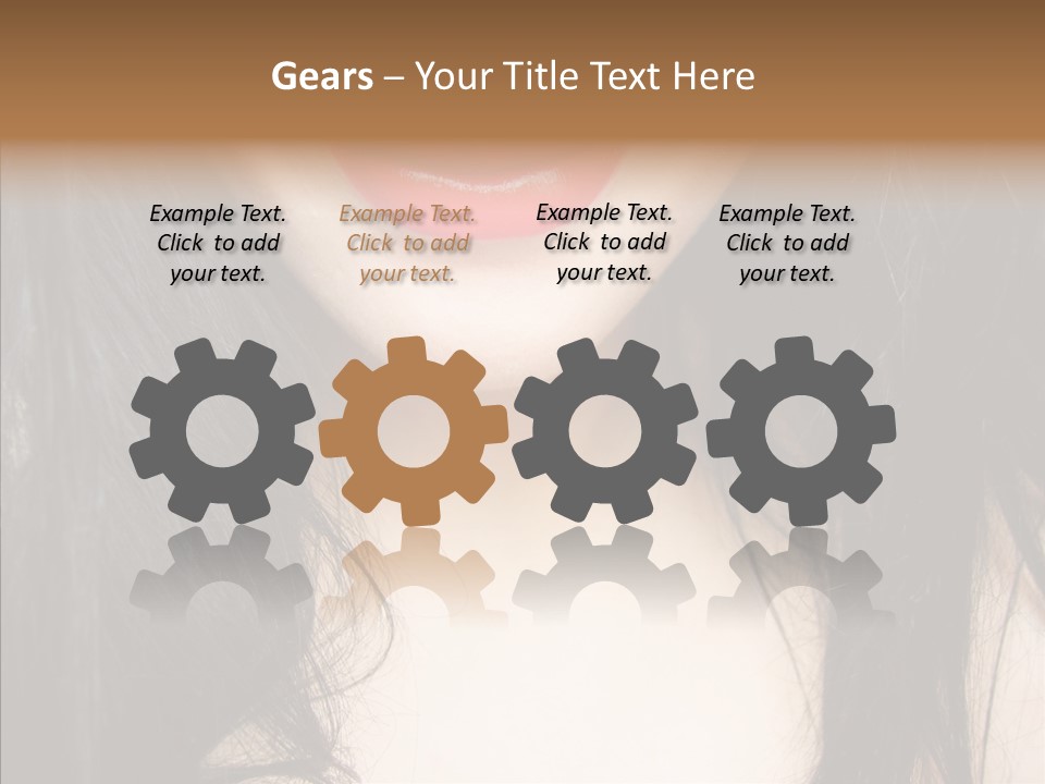 Lips Lover Mark PowerPoint Template