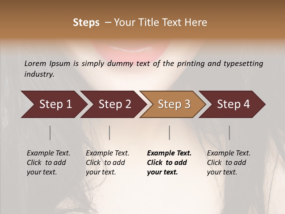 Lips Lover Mark PowerPoint Template