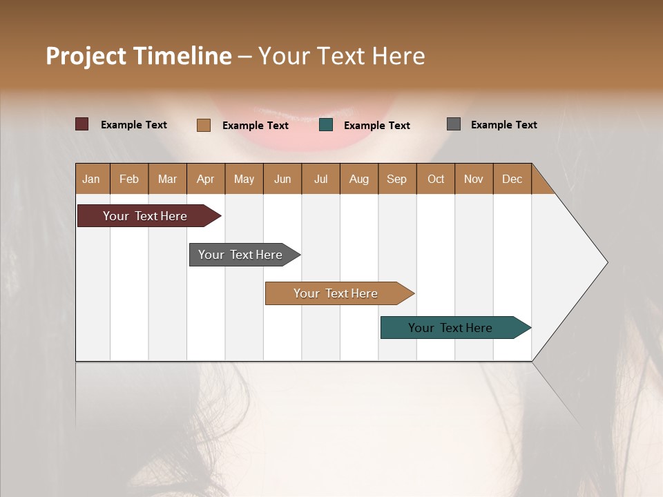Lips Lover Mark PowerPoint Template