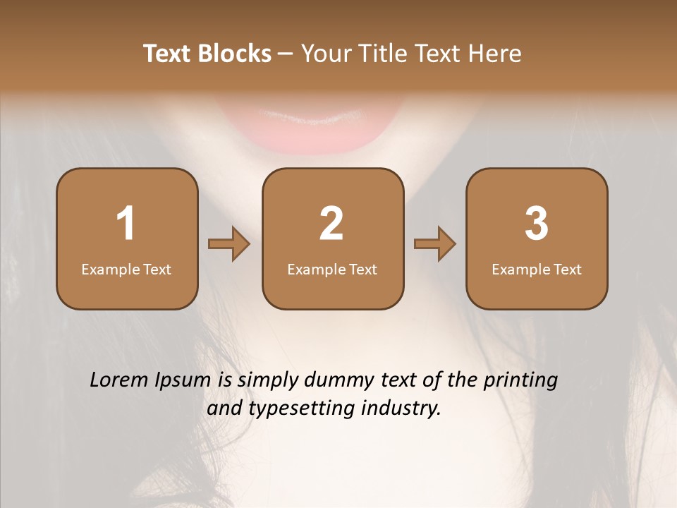 Lips Lover Mark PowerPoint Template