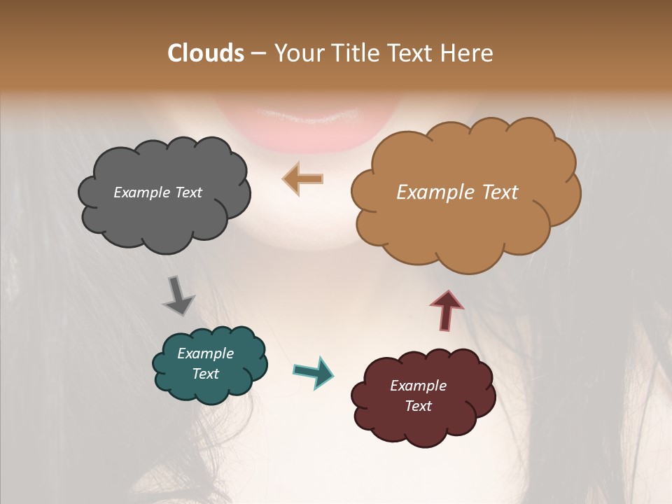 Lips Lover Mark PowerPoint Template