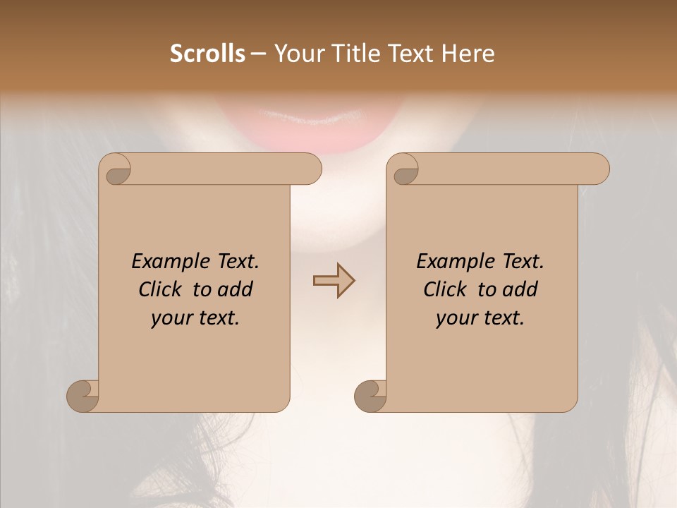 Lips Lover Mark PowerPoint Template