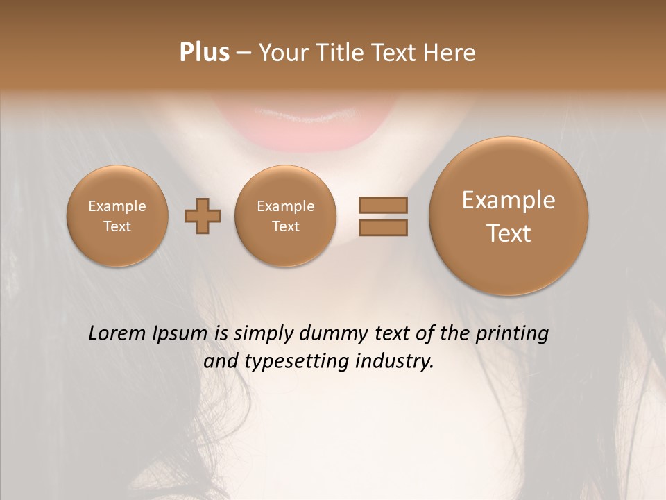 Lips Lover Mark PowerPoint Template