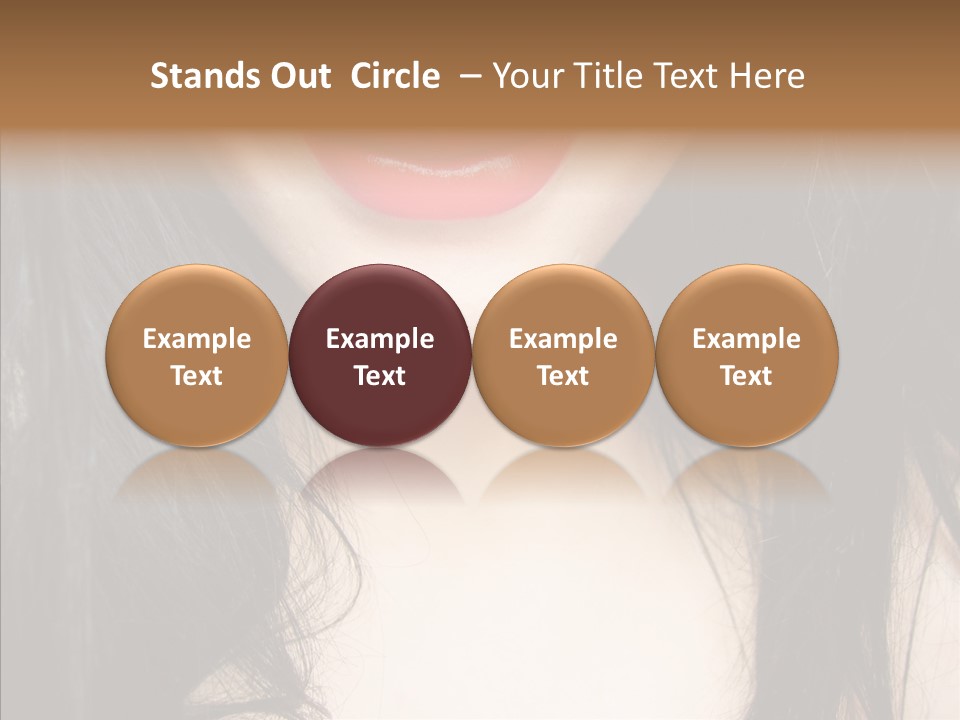 Lips Lover Mark PowerPoint Template