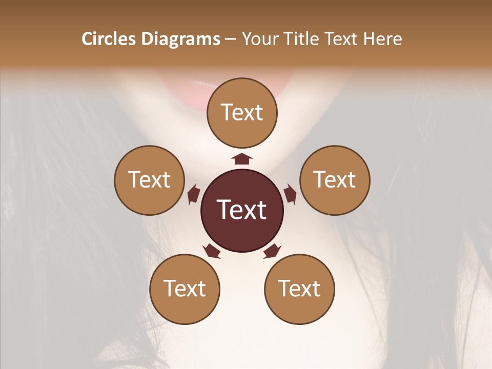 Lips Lover Mark PowerPoint Template