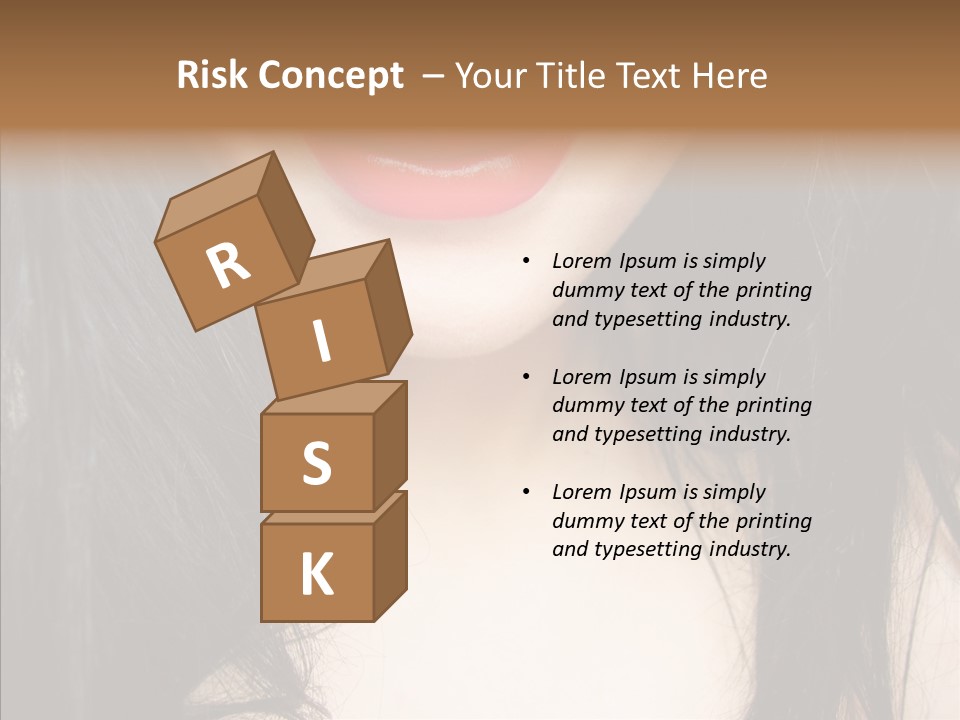 Lips Lover Mark PowerPoint Template