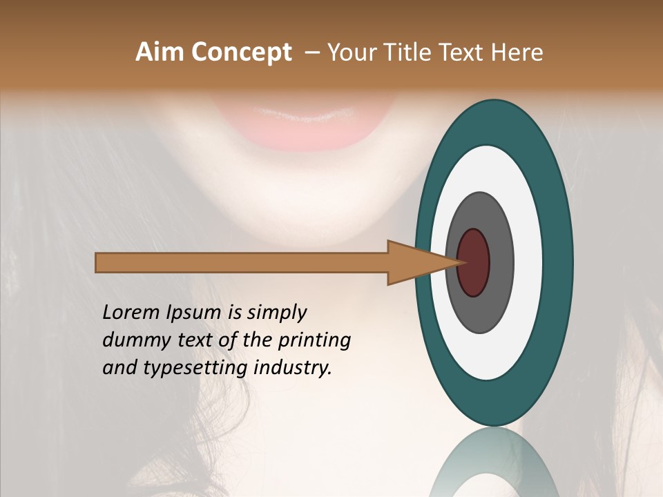 Lips Lover Mark PowerPoint Template