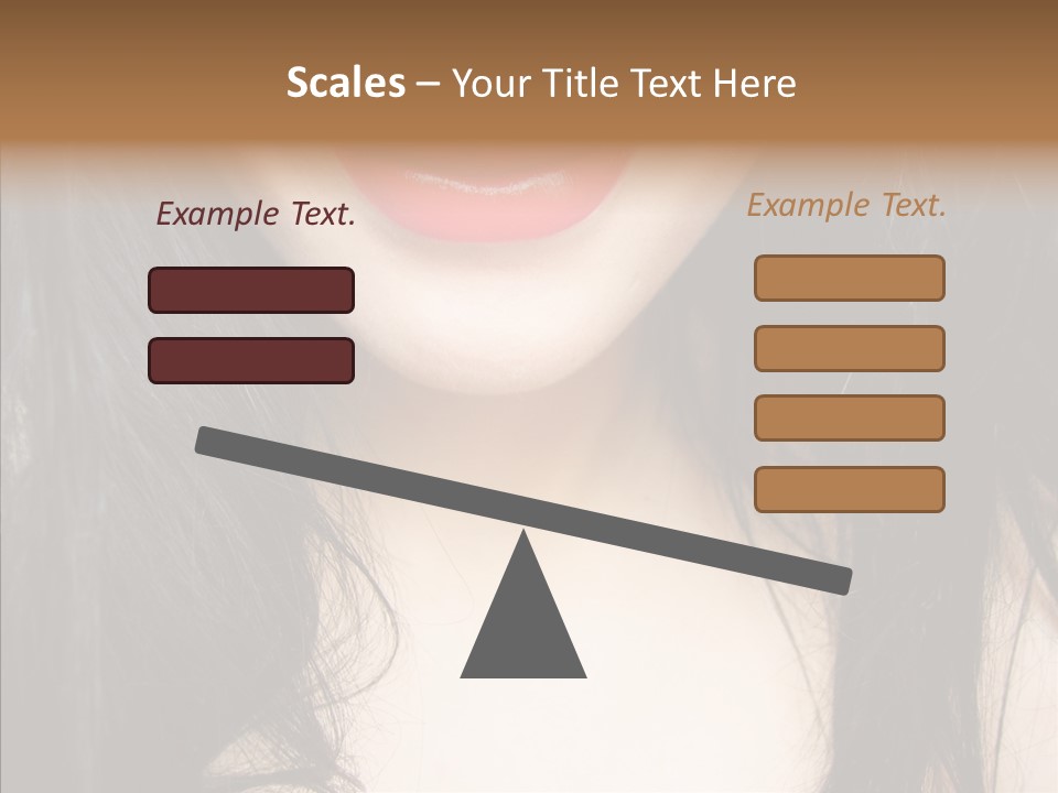 Lips Lover Mark PowerPoint Template