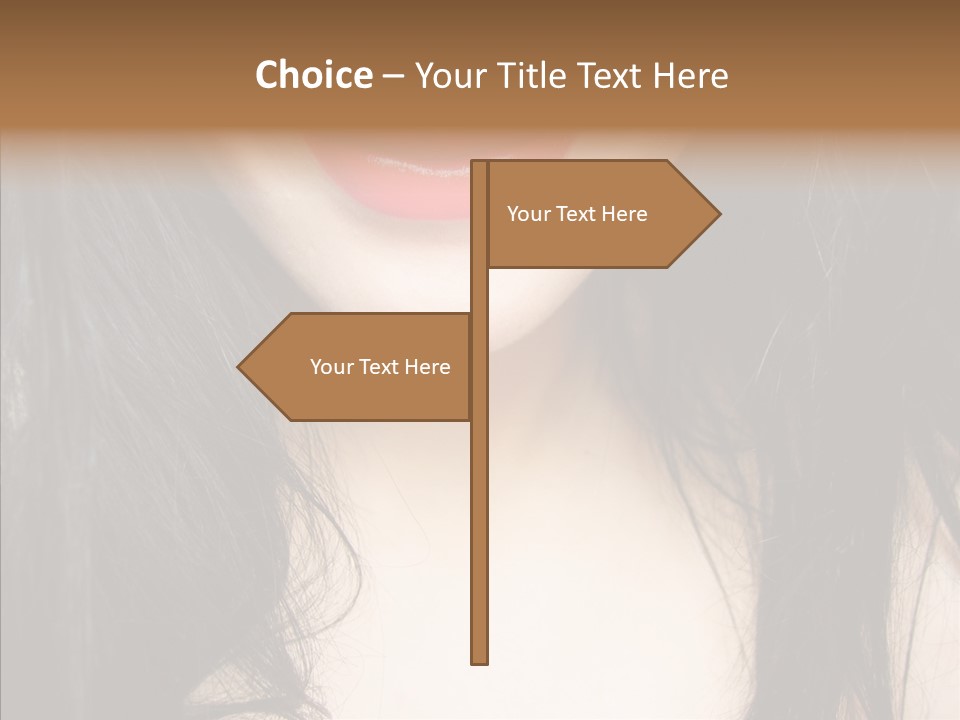 Lips Lover Mark PowerPoint Template