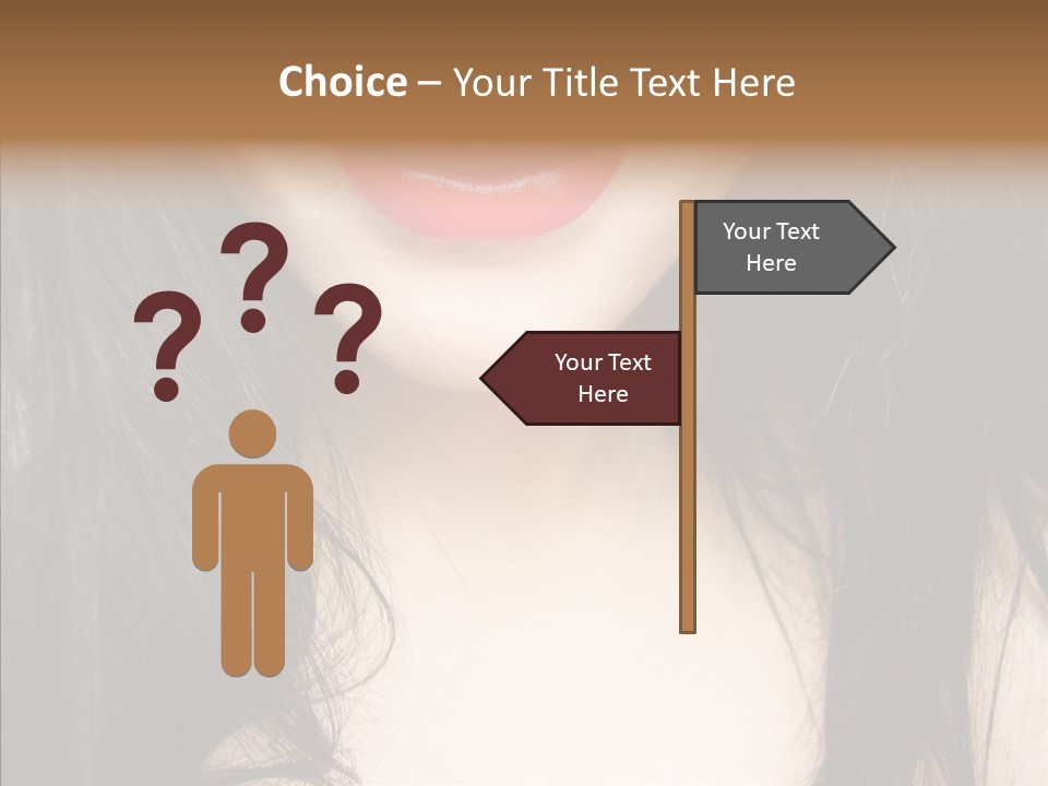 Lips Lover Mark PowerPoint Template