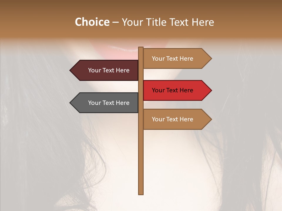 Lips Lover Mark PowerPoint Template