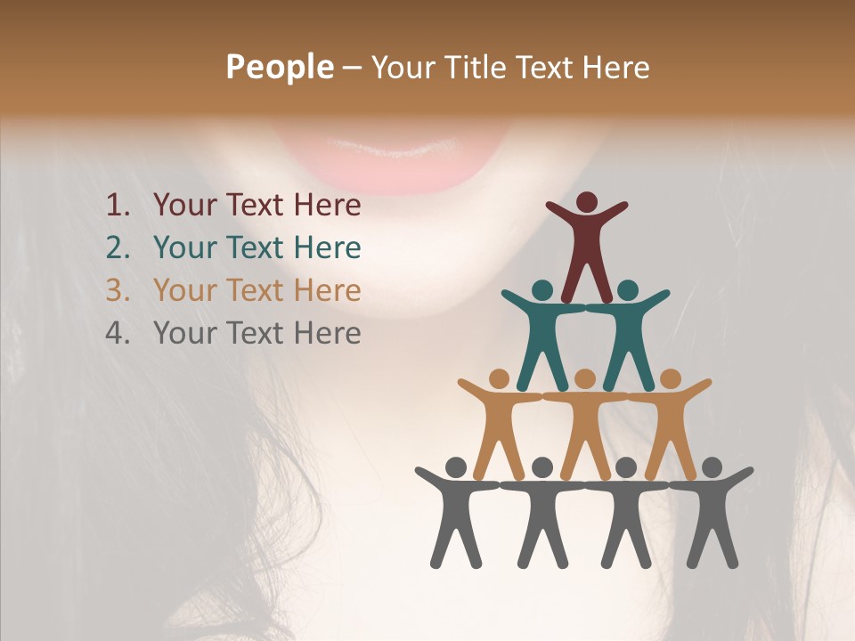 Lips Lover Mark PowerPoint Template