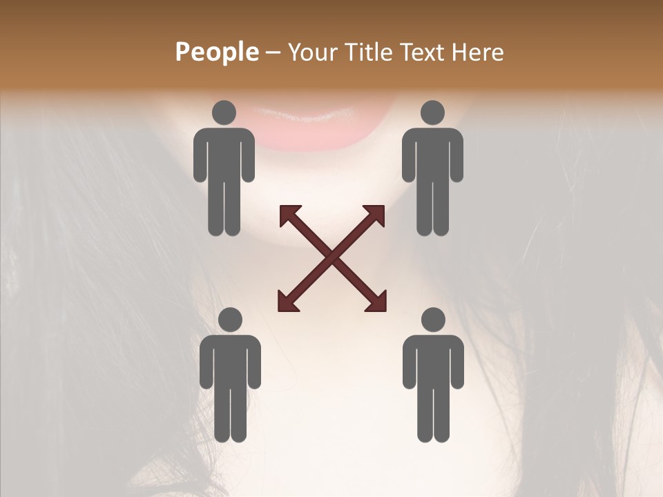 Lips Lover Mark PowerPoint Template