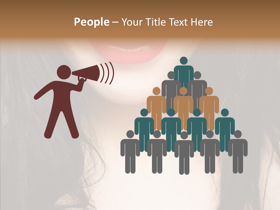 Lips Lover Mark PowerPoint Template