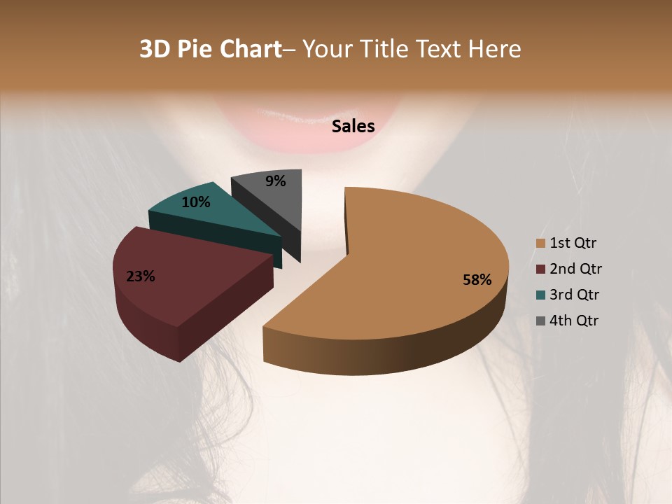 Lips Lover Mark PowerPoint Template