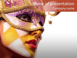 Beautiful Purple Beauty PowerPoint Template