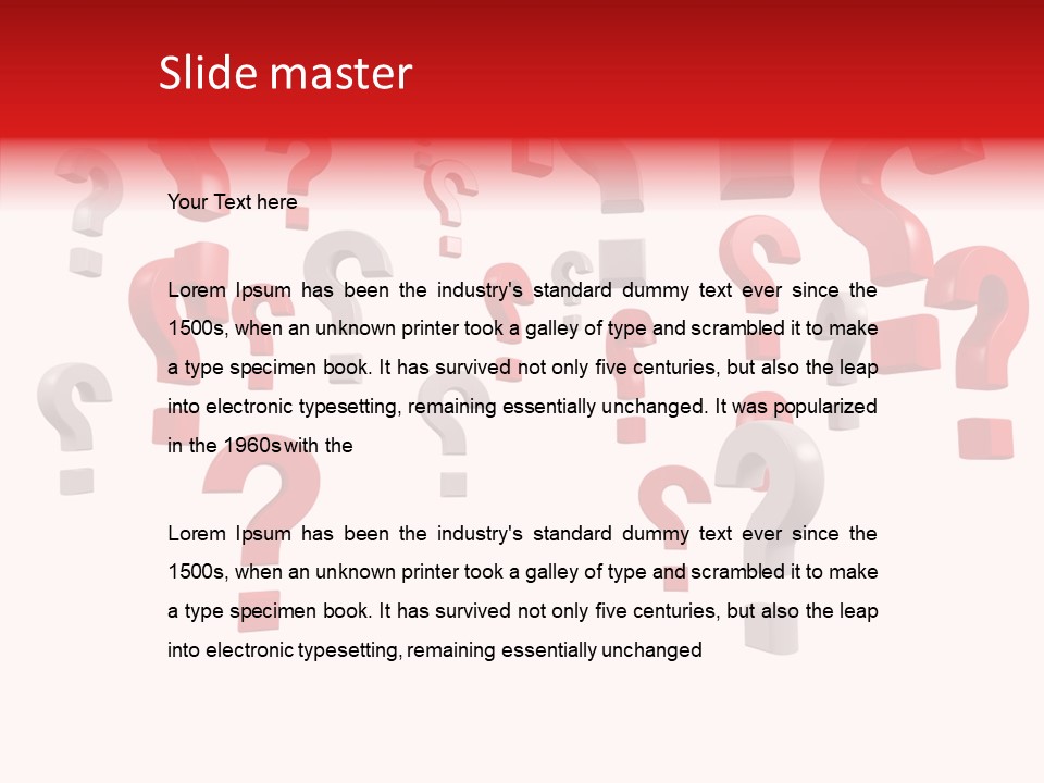 Service Problem White PowerPoint Template