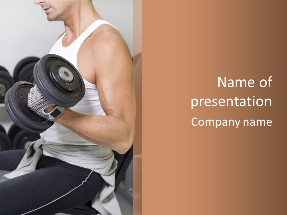 Club Weight Gym PowerPoint Template