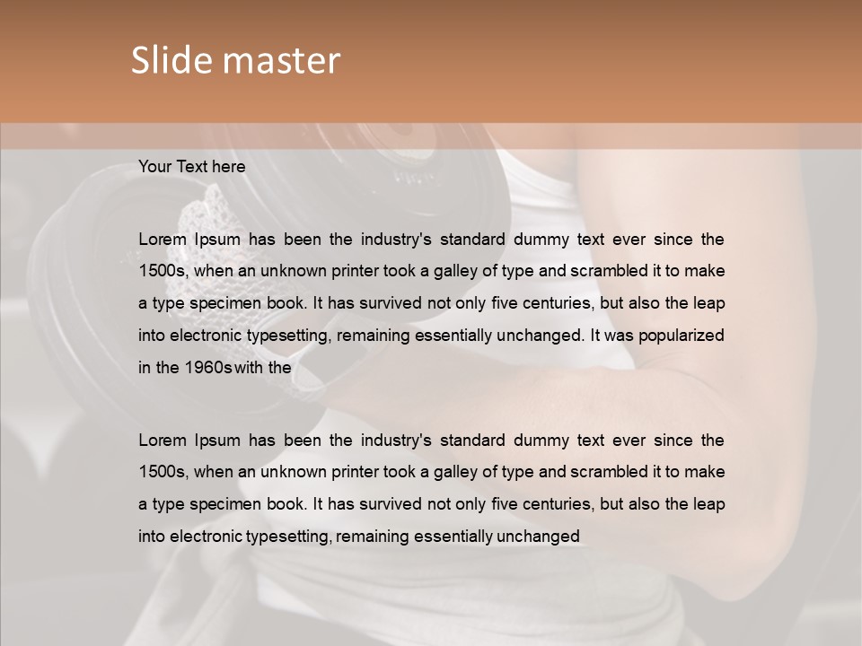 Club Weight Gym PowerPoint Template