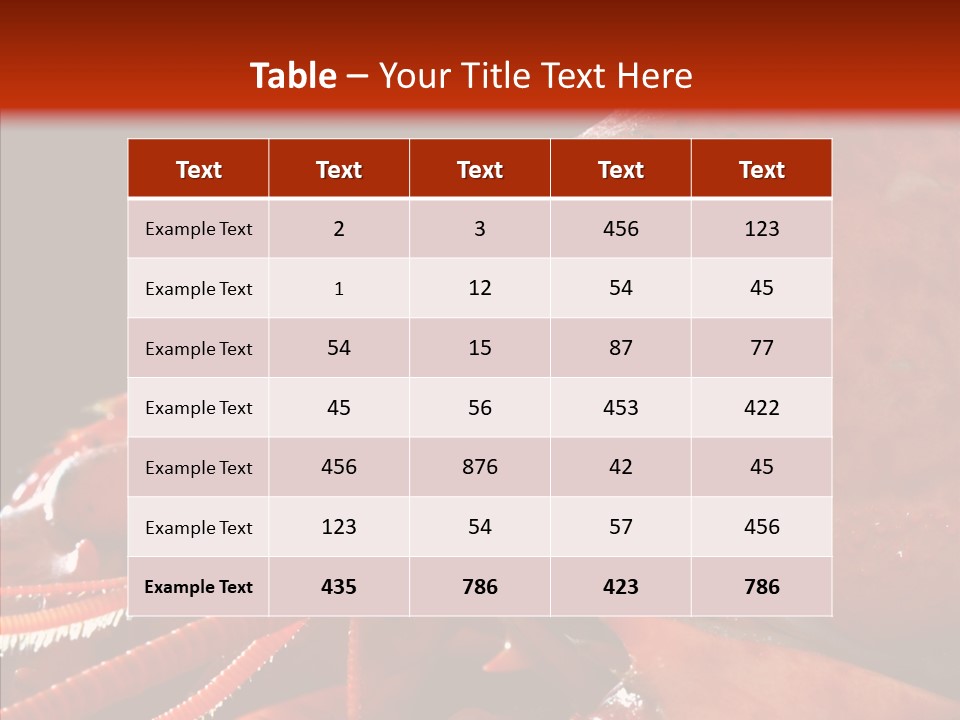 Food Freshness Red PowerPoint Template