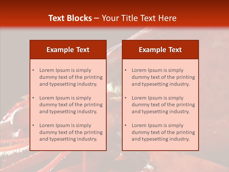 Food Freshness Red PowerPoint Template