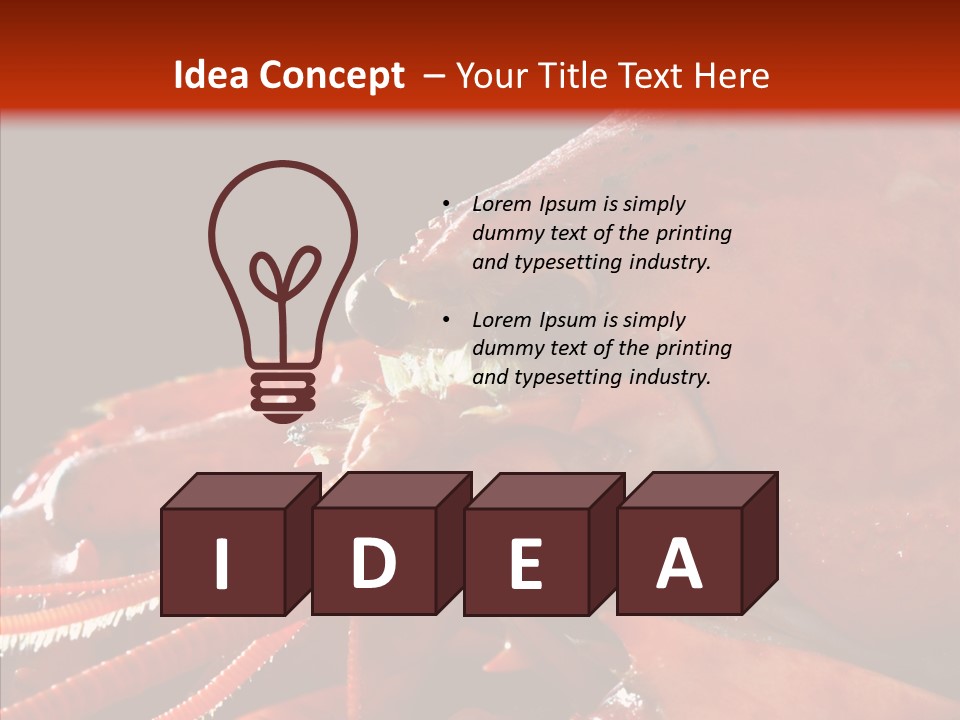 Food Freshness Red PowerPoint Template