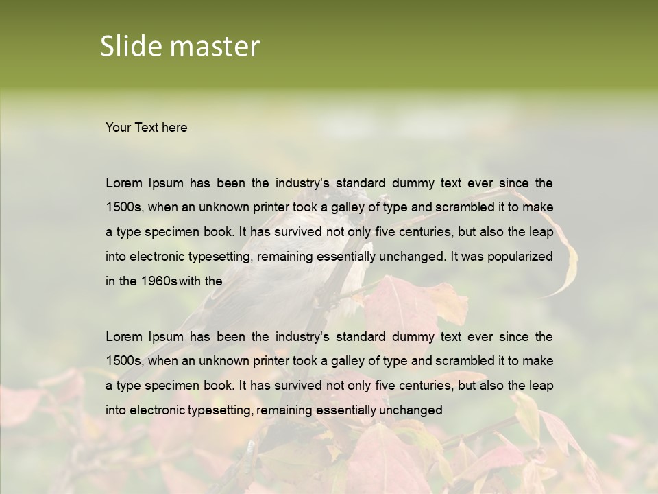 Nature Garden Botanic PowerPoint Template
