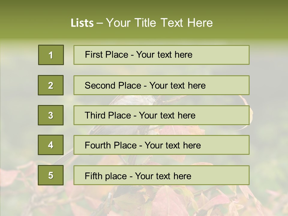 Nature Garden Botanic PowerPoint Template