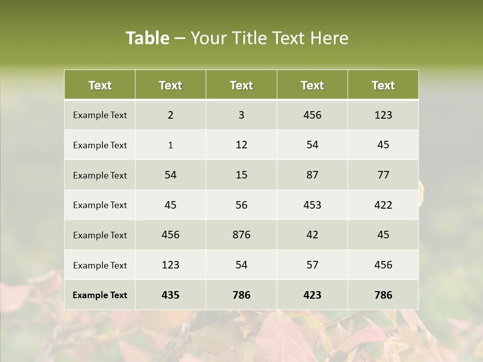 Nature Garden Botanic PowerPoint Template