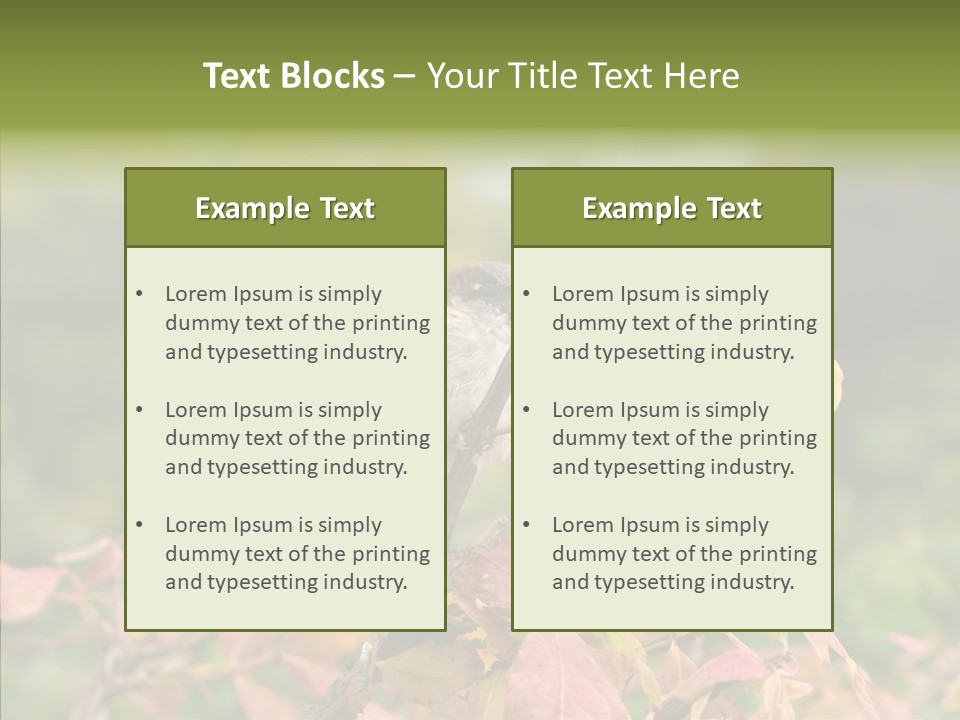 Nature Garden Botanic PowerPoint Template