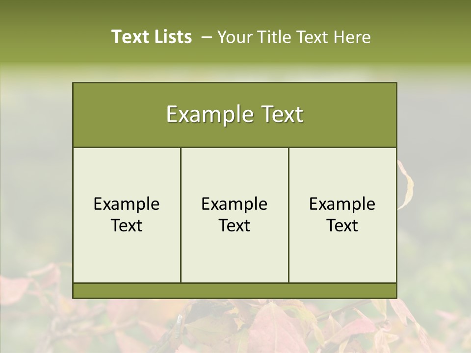 Nature Garden Botanic PowerPoint Template