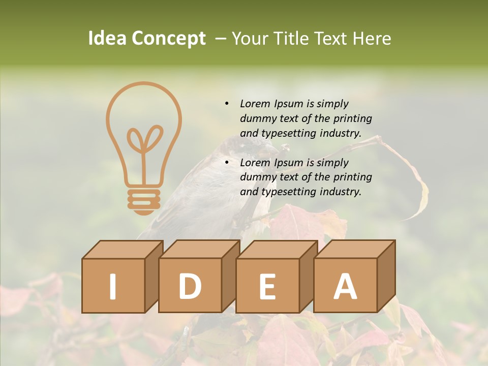 Nature Garden Botanic PowerPoint Template