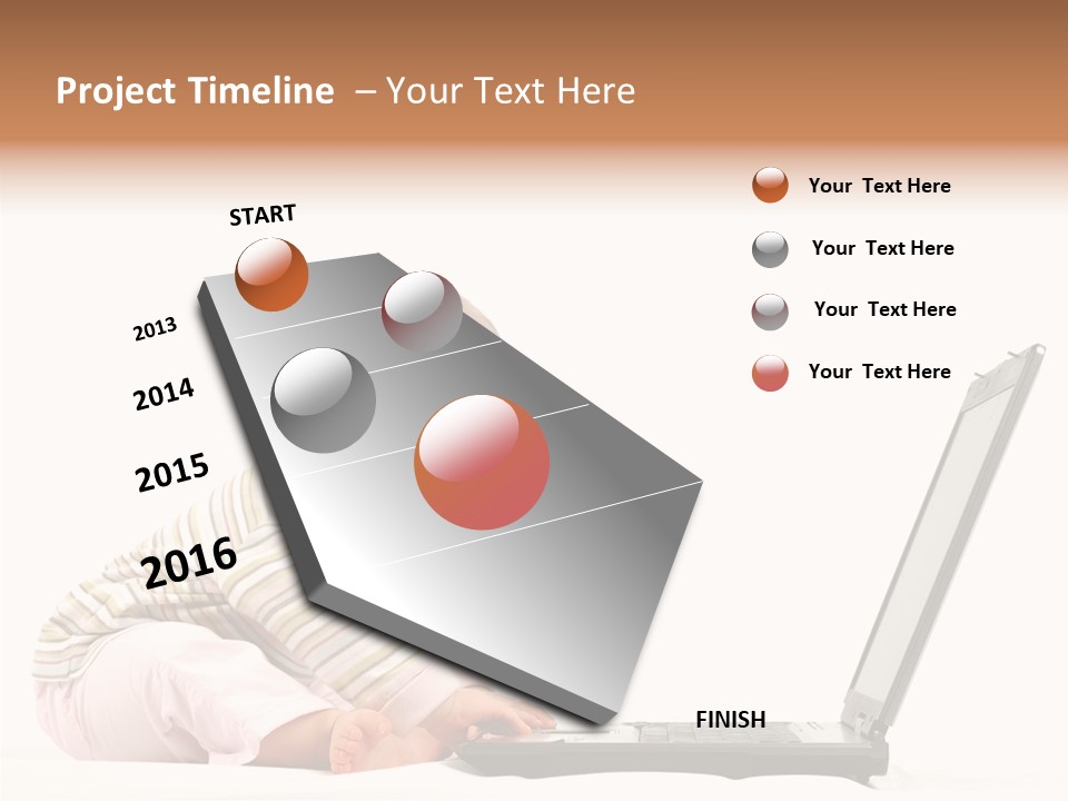 Concept Mobile Baby PowerPoint Template