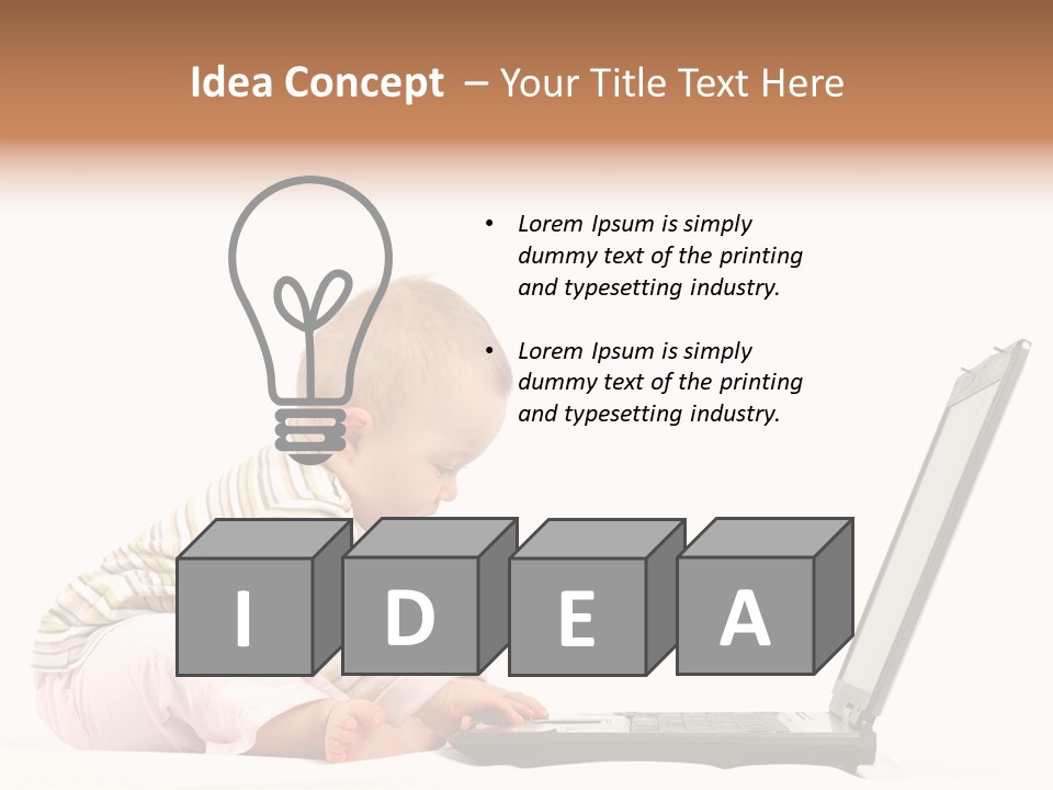 Concept Mobile Baby PowerPoint Template